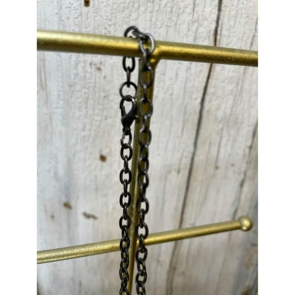 Charm Necklace Glitter Charm 25mm 18”lnch Affirmation Handmade 🖤 - Picture 6 of 7